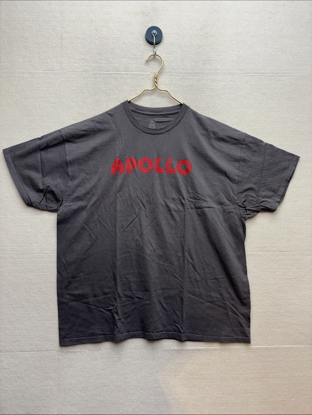 Apollo Graphic Tee - grey with Red Logo theater Harlem nyc XXL